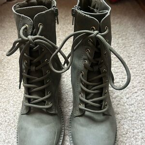 GBG Los Angeles Olive Combat Boots